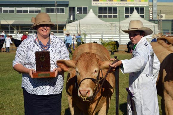 Beef Australia 2018 - Champion Calf Female Greenpark Lacey,Greenpark Charbrays.