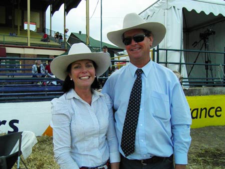 Rob and Denise Newcombe - Newcombe's Charbrays - Brisbane Royal Show 2011